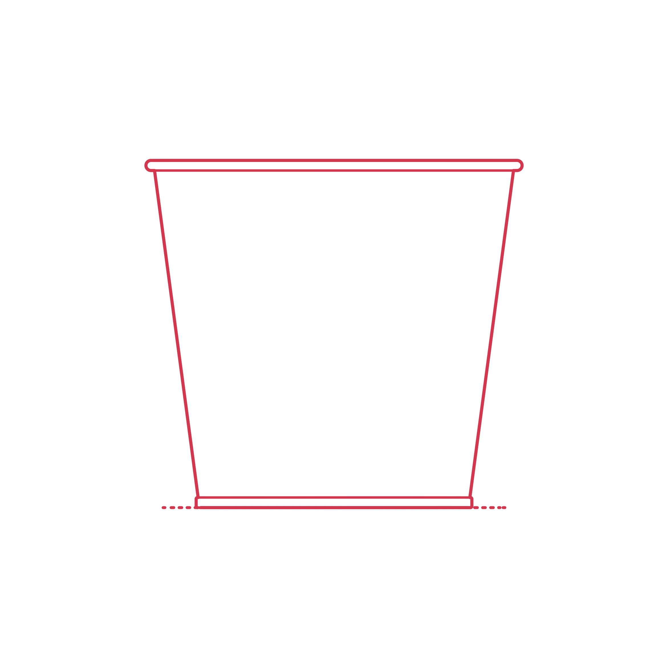 Objects Plant Pots Ikea Daidai Plant Pot Small Outline Svg File Free Vectors